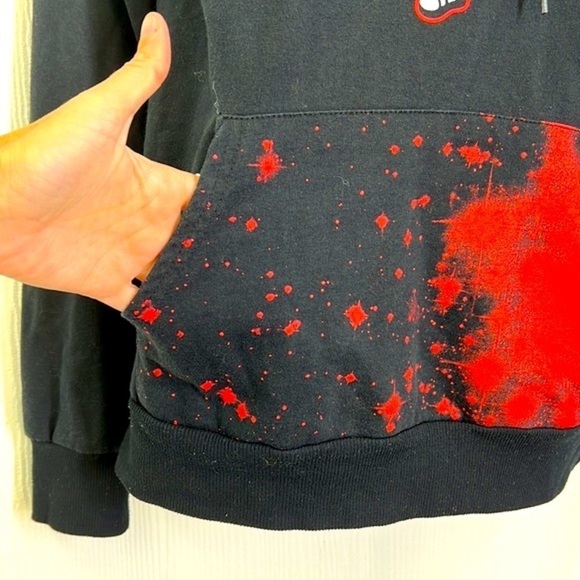 Recycled Karma - Ohio State Buckeyes Brutus Black And Red Graphic Hoodie Small - Picture 4 of 11